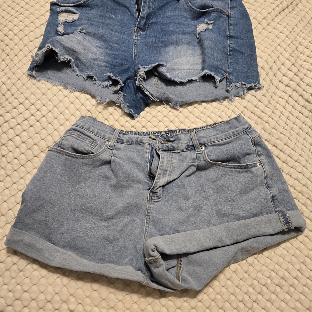 Amazon Women's Distressed and Cuffed Denim Shorts